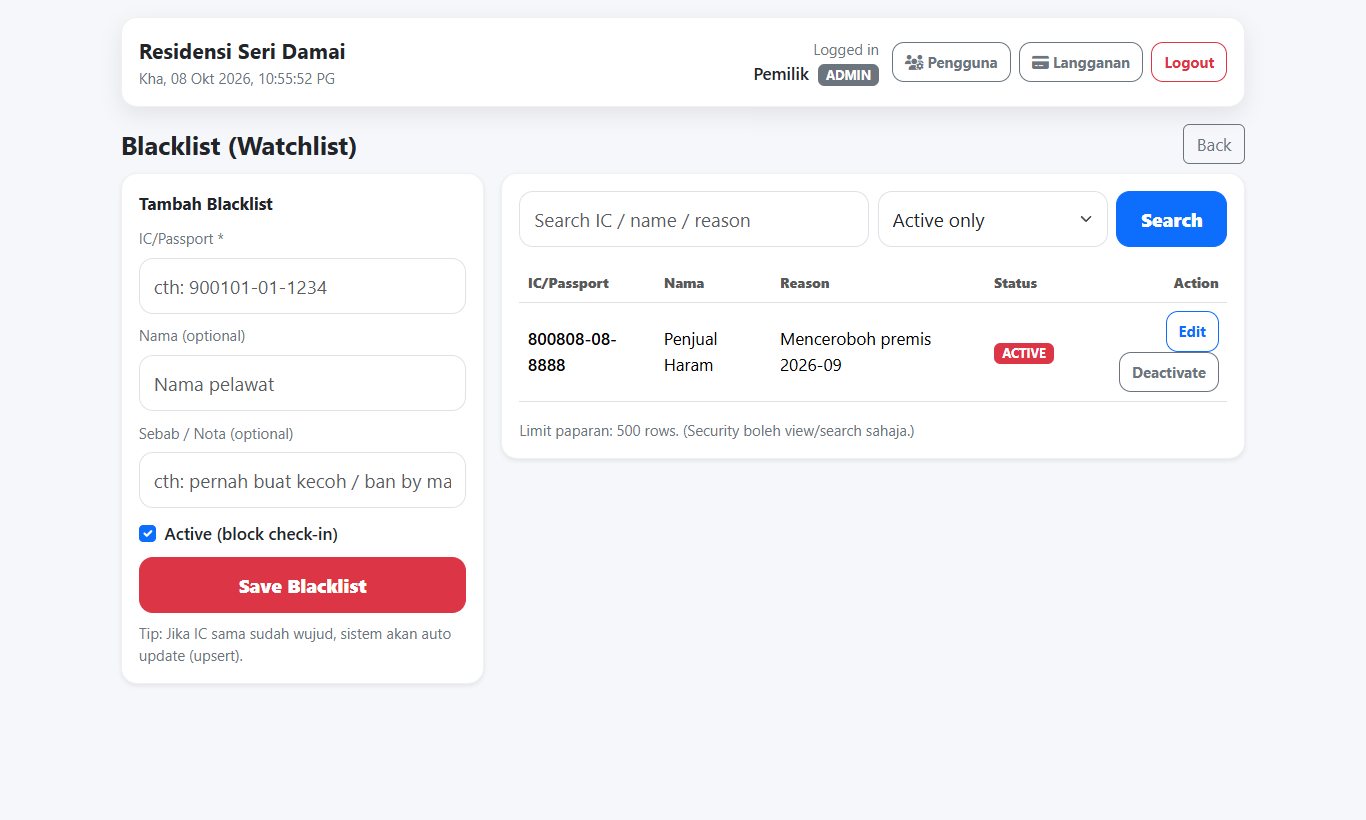 SmartVMS - Blacklist